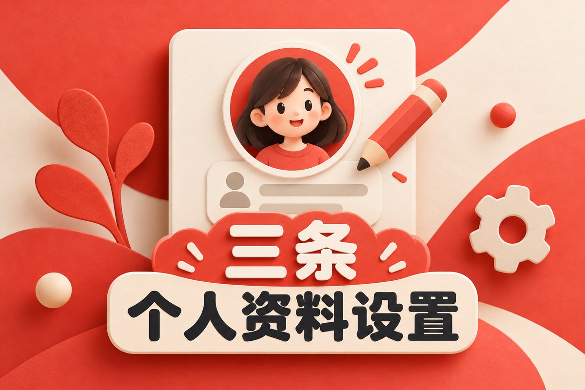 三条个人资料怎么改：头像、昵称与入口核对